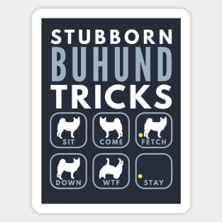 Stubborn Norwegian Buhund Tricks - Dog Training Sticker